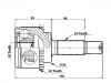 Jeu de joints, arbre de transmission CV Joint Kit:MR166048