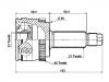 Gelenksatz, Antriebswelle CV Joint Kit:49691-1F000