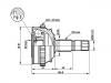 Jeu de joints, arbre de transmission CV Joint Kit:7631082