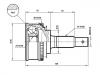 Jeu de joints, arbre de transmission CV Joint Kit:43410-20740