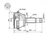 Jeu de joints, arbre de transmission CV Joint Kit:46307121