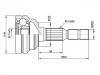 Jeu de joints, arbre de transmission CV Joint Kit:374002