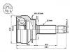 Jeu de joints, arbre de transmission CV Joint Kit:MR553009