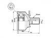 Gelenksatz, Antriebswelle CV Joint Kit:GR28-25-60X