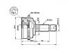 Gelenksatz, Antriebswelle CV Joint Kit:44010-S50-951