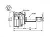 Gelenksatz, Antriebswelle CV Joint Kit:MR246169